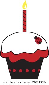 Ladybug Cupcake