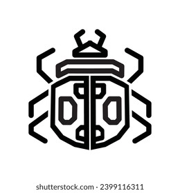 Ladybug Design Line Logo Minimalist