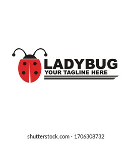 vector de logotipo de diseño de ladybug - animal
