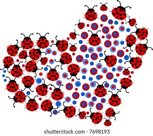 ladybug heart