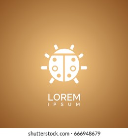  Ladybug icon. animal sign