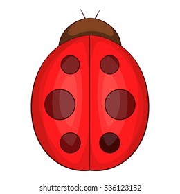 Ladybug icon. Cartoon illustration of ladybug vector icon for web design
