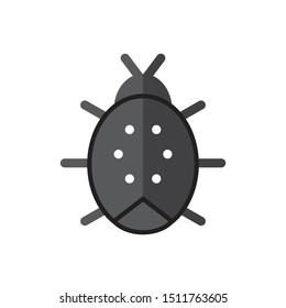 Ladybug icon. flat simple pictogram. ladybird vector illustration