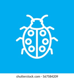 ladybug icon illustration isolated vector sign symbol