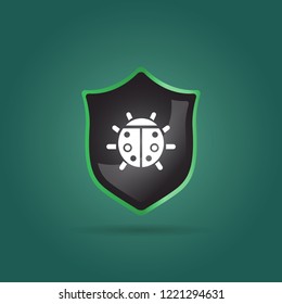Ladybug icon. Insect sign