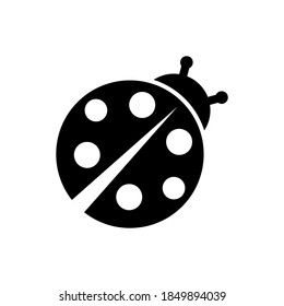 Ladybug icon isolated on white background. Vector illustration