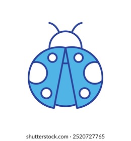 Ladybug icon isolated on a white background. Vector illustration.