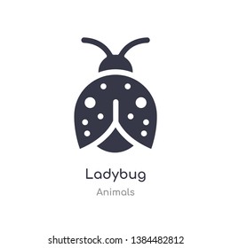 ladybug icon. isolated ladybug icon vector illustration from animals collection. editable sing symbol can be use for web site and mobile app