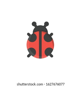 Ladybug Icon , Ladybird Logo , Spring Season Symbol .