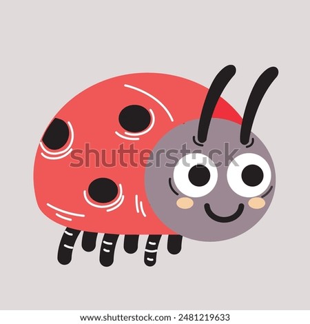 Ladybug icon on a light gray background