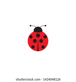 ladybug icon on a white background