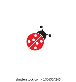 Ladybug icon on a white background