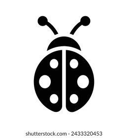 Ladybug icon. sign for mobile concept and web design. vector illustration