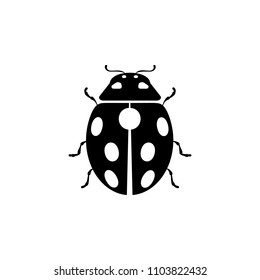 Ladybug icon. Simple illustration of ladybug vector icon for web