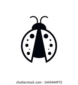 Ladybug icon. Simple illustration of ladybug vector icon for web