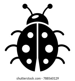 Ladybug icon. Simple illustration of ladybug vector icon for web