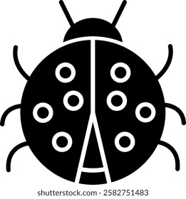 Ladybug Icon Symbol Art Sign