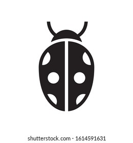 Ladybug icon in trendy flat style design. Vector graphic illustration. Suitable for website design, logo, app, and ui. EPS 10.