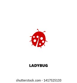 ladybug icon. ladybug vector design. sign design. red color