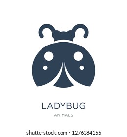 ladybug icon vector on white background, ladybug trendy filled icons from Animals  collection, ladybug vector illustration