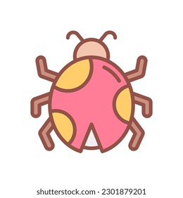 ladybug icon for your website design, logo, app, UI.