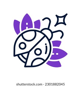 icono de ladybug para tu sitio web, móvil, presentación y diseño de logotipo.