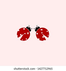 ladybug, insect, beetle, nature, illustration, vector, icon