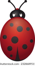 ladybug, insect, card, red bug, cute