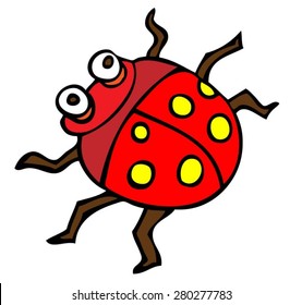 ladybug insect icon