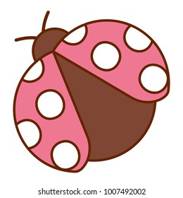ladybug insect small icon animal