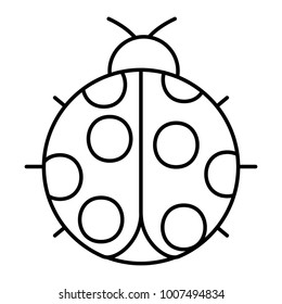 ladybug insect small icon animal