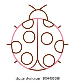 ladybug insect small icon animal