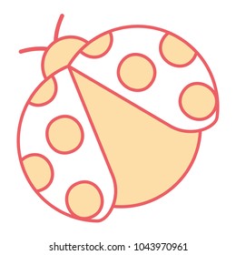 ladybug insect small icon animal