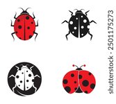 Ladybug. Insect ladybug, vector illustration design