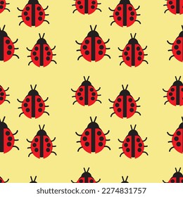 Ladybug, Ladybird, Design, Background, Pattern, Wallpaper