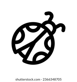 ladybug line icon. vector icon for your website, mobile, presentation, and logo design.