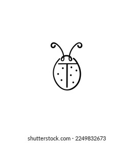 Diseño de iconos de estilo de línea de depuración
