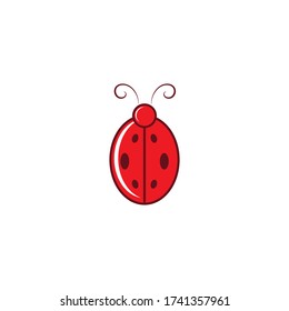 Ladybug logo and icon vector template