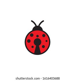 ladybug logo key hole animal template