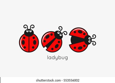 Ladybug-Logo auf weißem Hintergrund