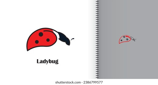 Ladybug logo with a simple design.