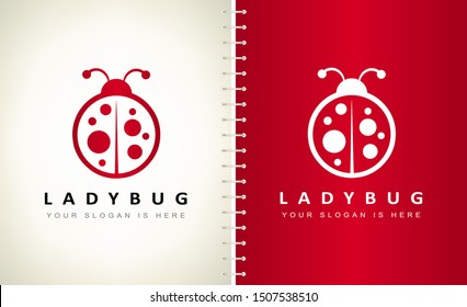 Ladybug logo vector. Insect design.