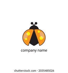Ladybug logo vector. New Insect design