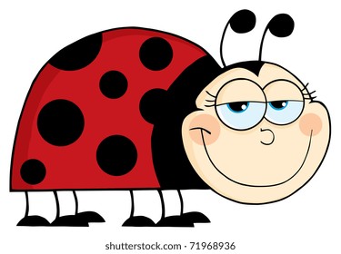 Ladybug Mascot Cartoon Character