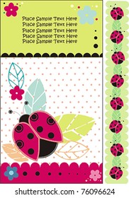 ladybug nature card