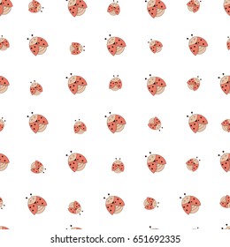 ladybug on white background