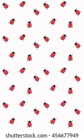 Ladybug pattern background wallpaper