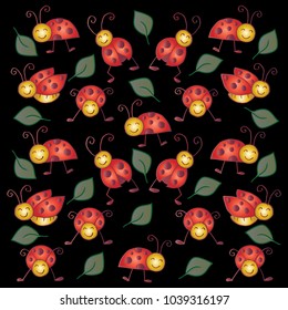 Ladybug pattern design