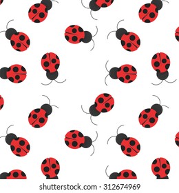 Ladybug Seamless Pattern