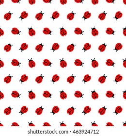 Ladybug Seamless Pattern